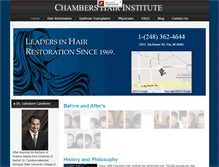 Tablet Screenshot of chambershair.net
